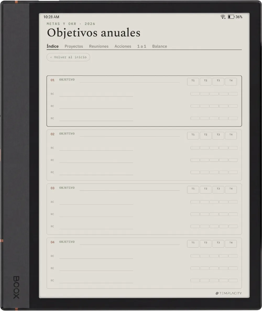 The Planner · Trabajo Boox Note Max página 4