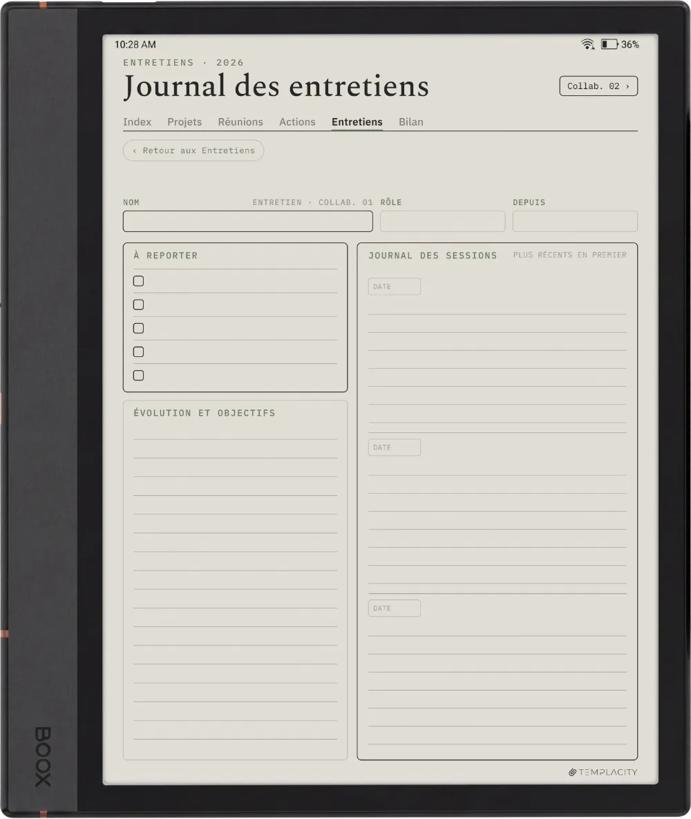 The Planner · Work Boox Note Max page 5