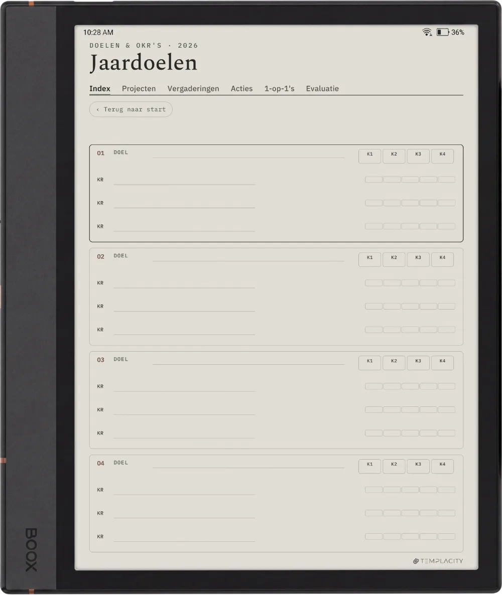 The Planner · Werk Boox Note Max pagina 4