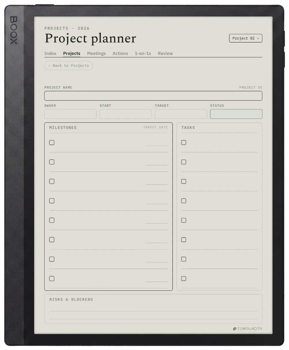 The Planner The Projects Dashboard