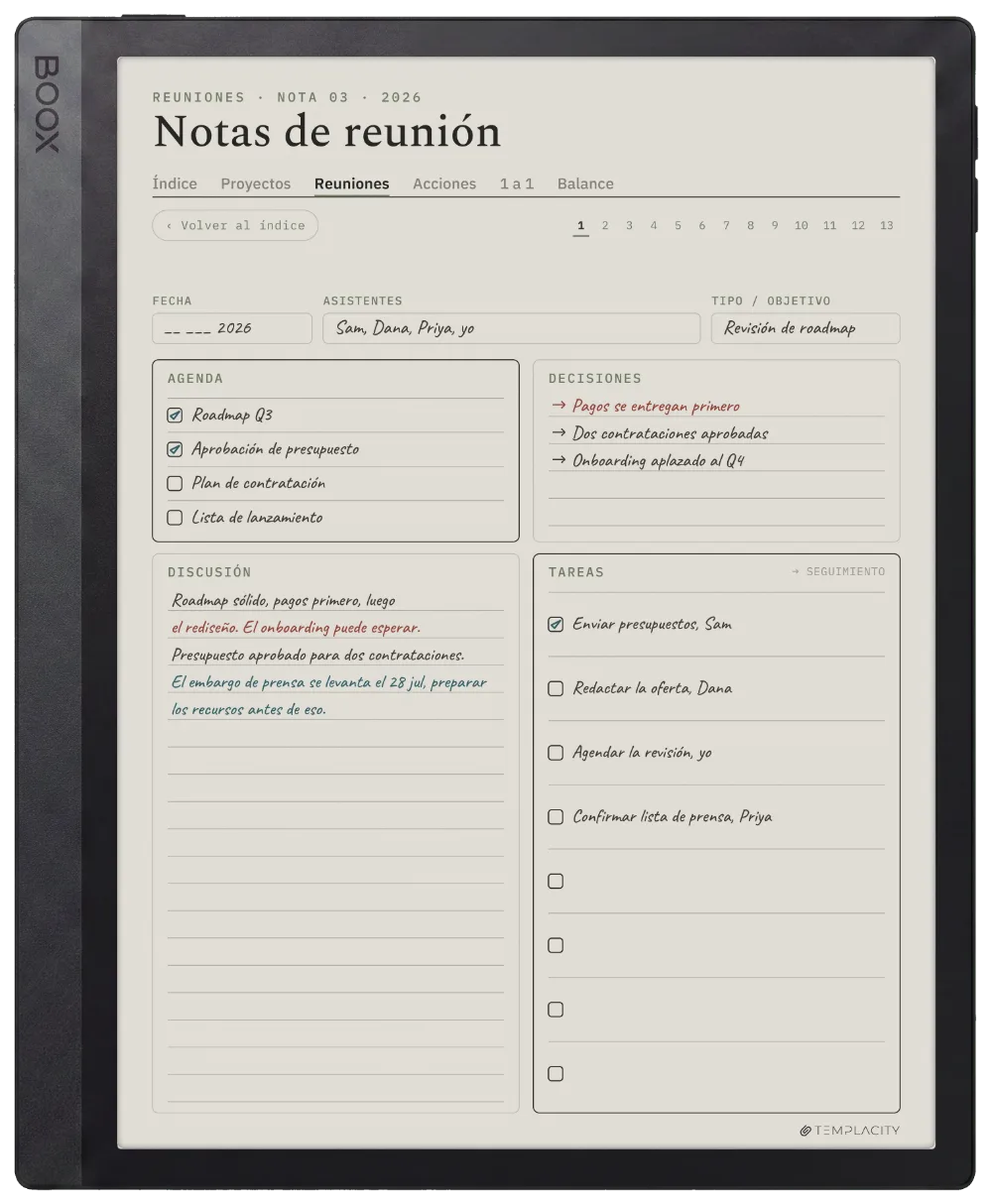 The Planner en el Boox Tab Ultra C Pro
