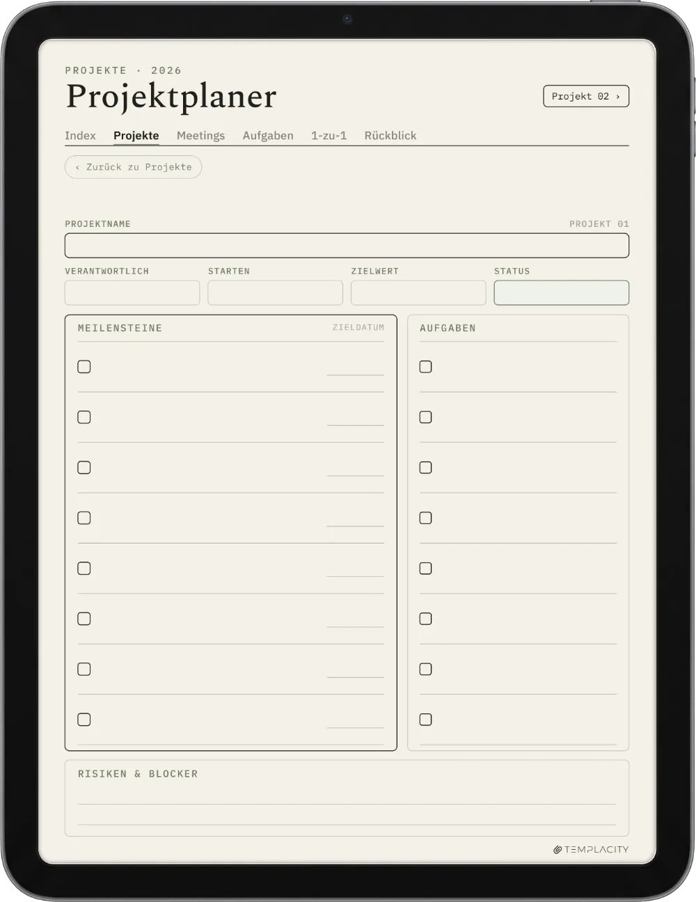 Der Planer: Das Projekt-Dashboard