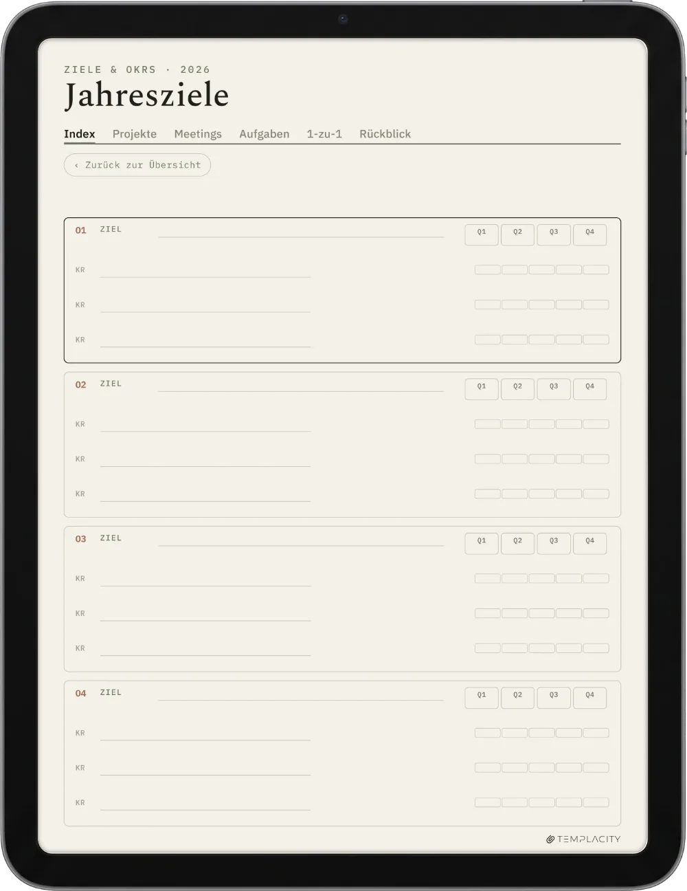 The Planner · Work iPad Seite 4