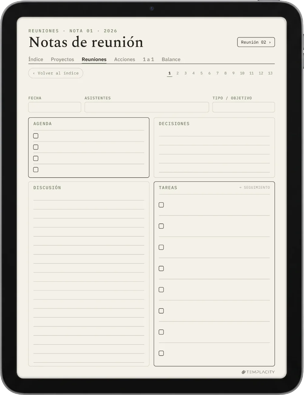 The Planner · Trabajo iPad página 3