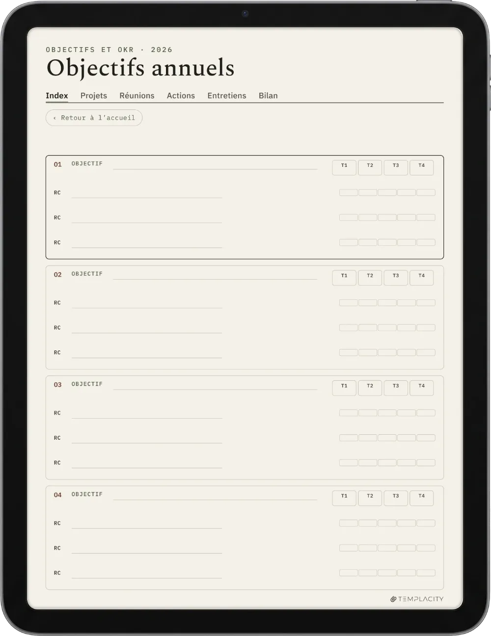 The Planner · Work iPad page 4