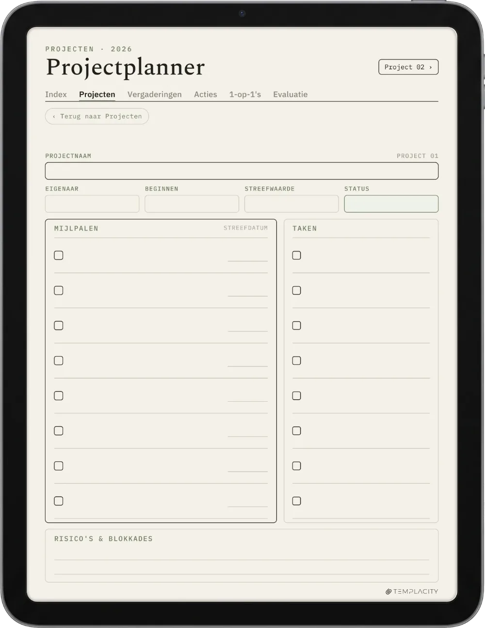 The Planner Het projectendashboard