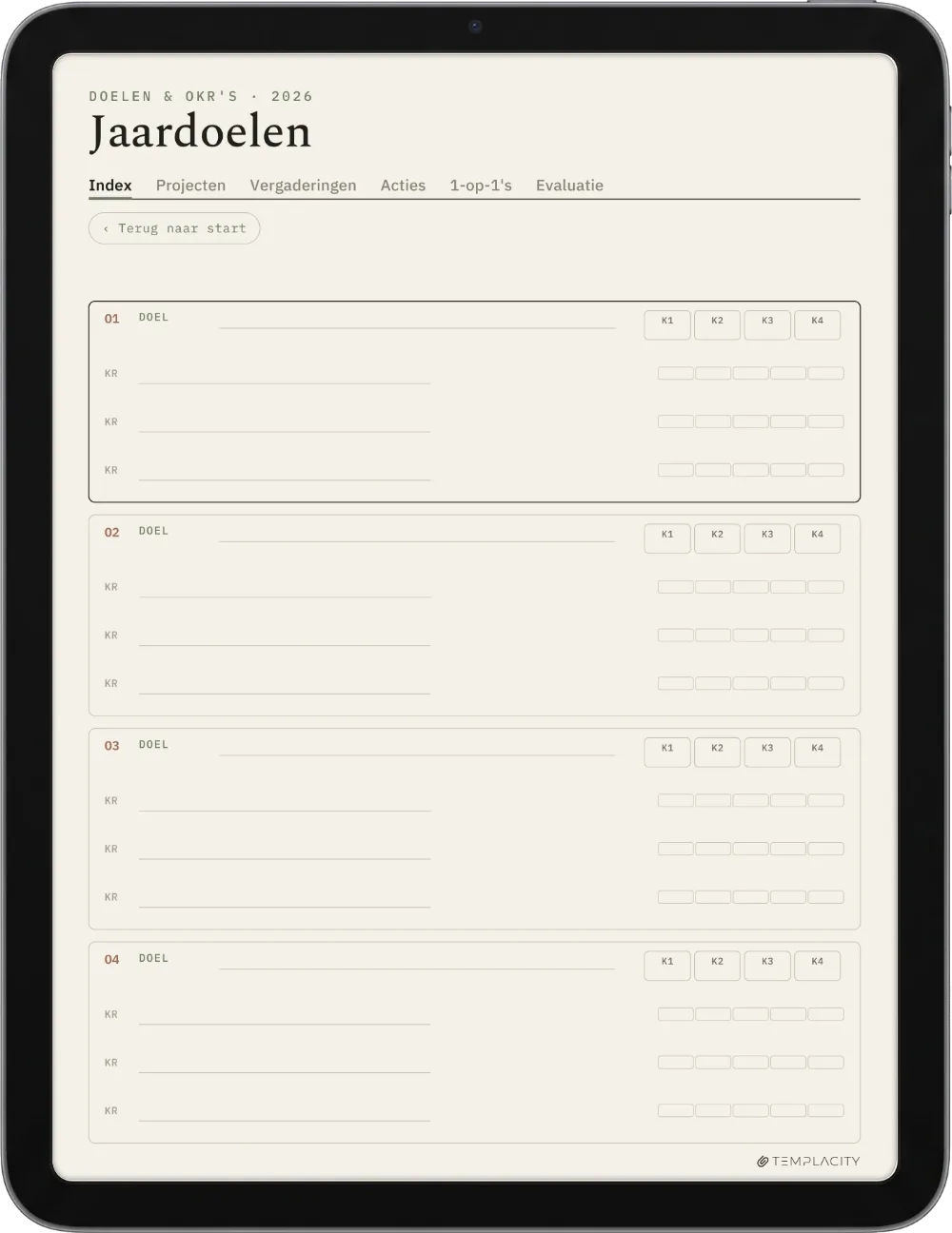 The Planner · Werk iPad pagina 4