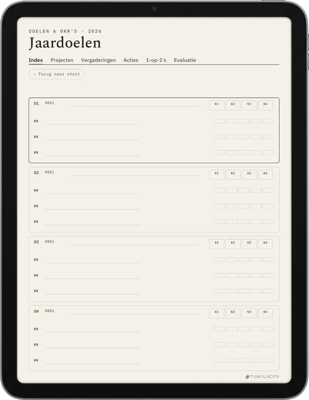 The Planner · Werk iPad pagina 4