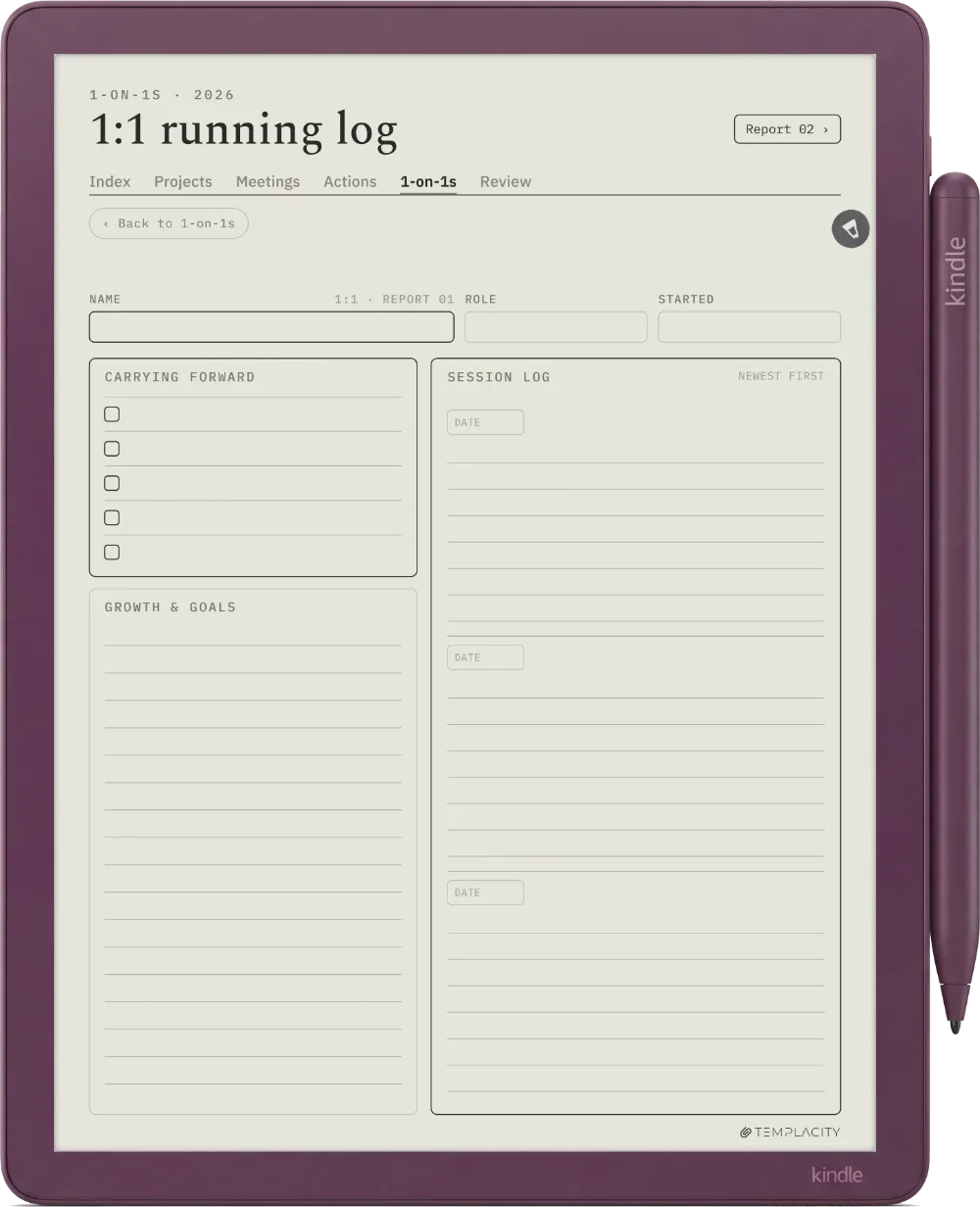 The Planner · Work Kindle Scribe Colorsoft page 5