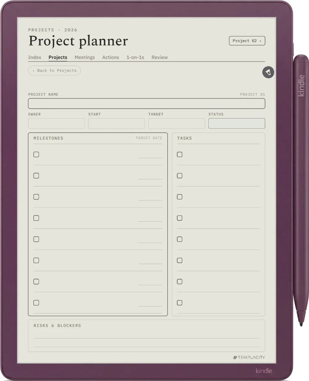 The Planner The Projects Dashboard