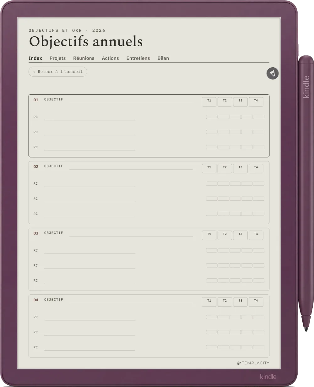 The Planner · Work Kindle Scribe Colorsoft page 4