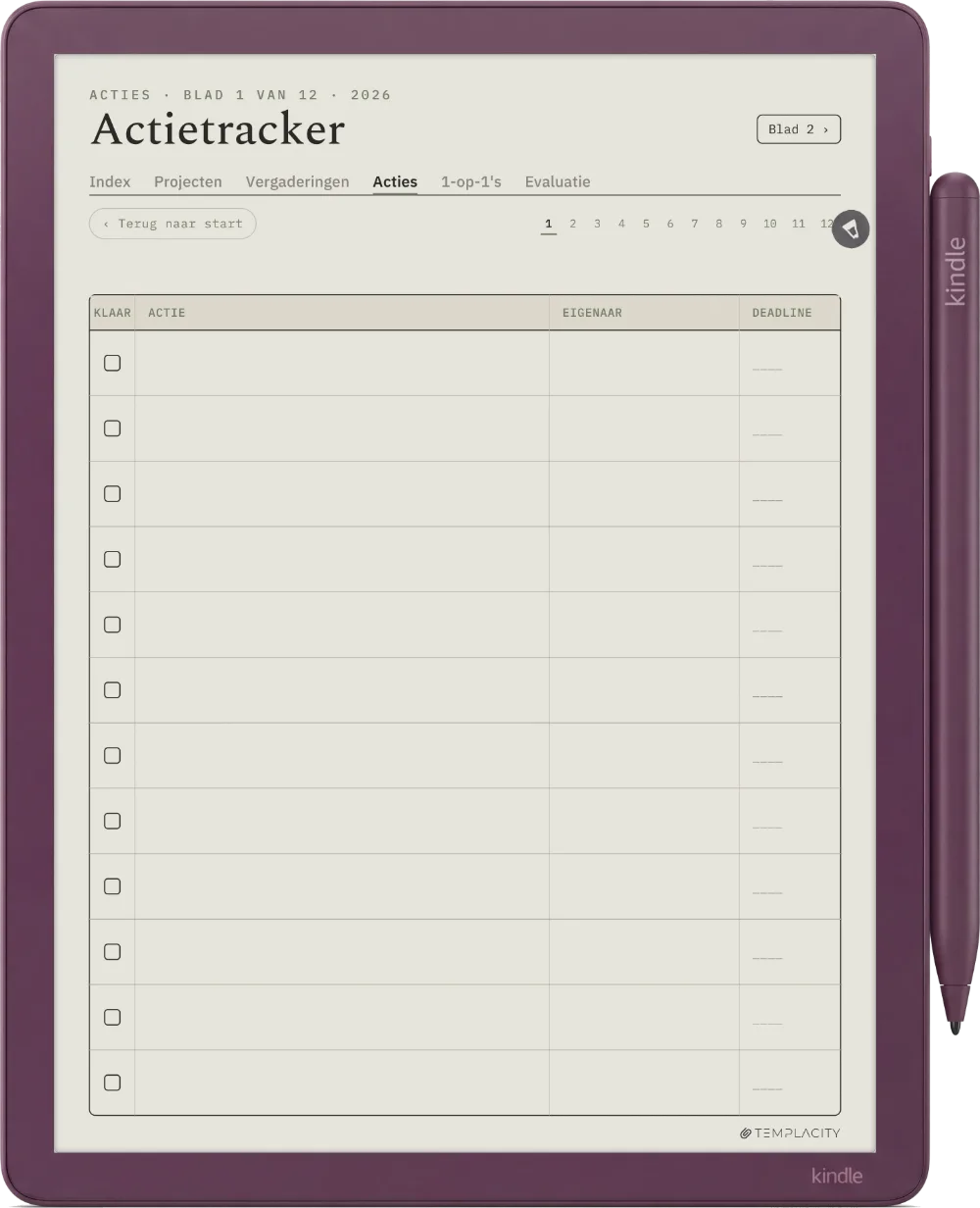 The Planner · Werk Kindle Scribe Colorsoft pagina 2