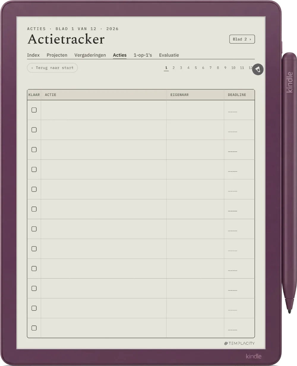 The Planner · Werk Kindle Scribe Colorsoft pagina 2
