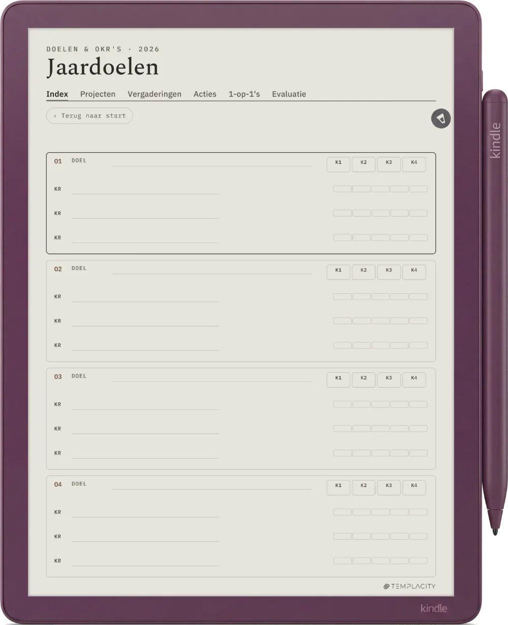 The Planner · Werk Kindle Scribe Colorsoft pagina 4