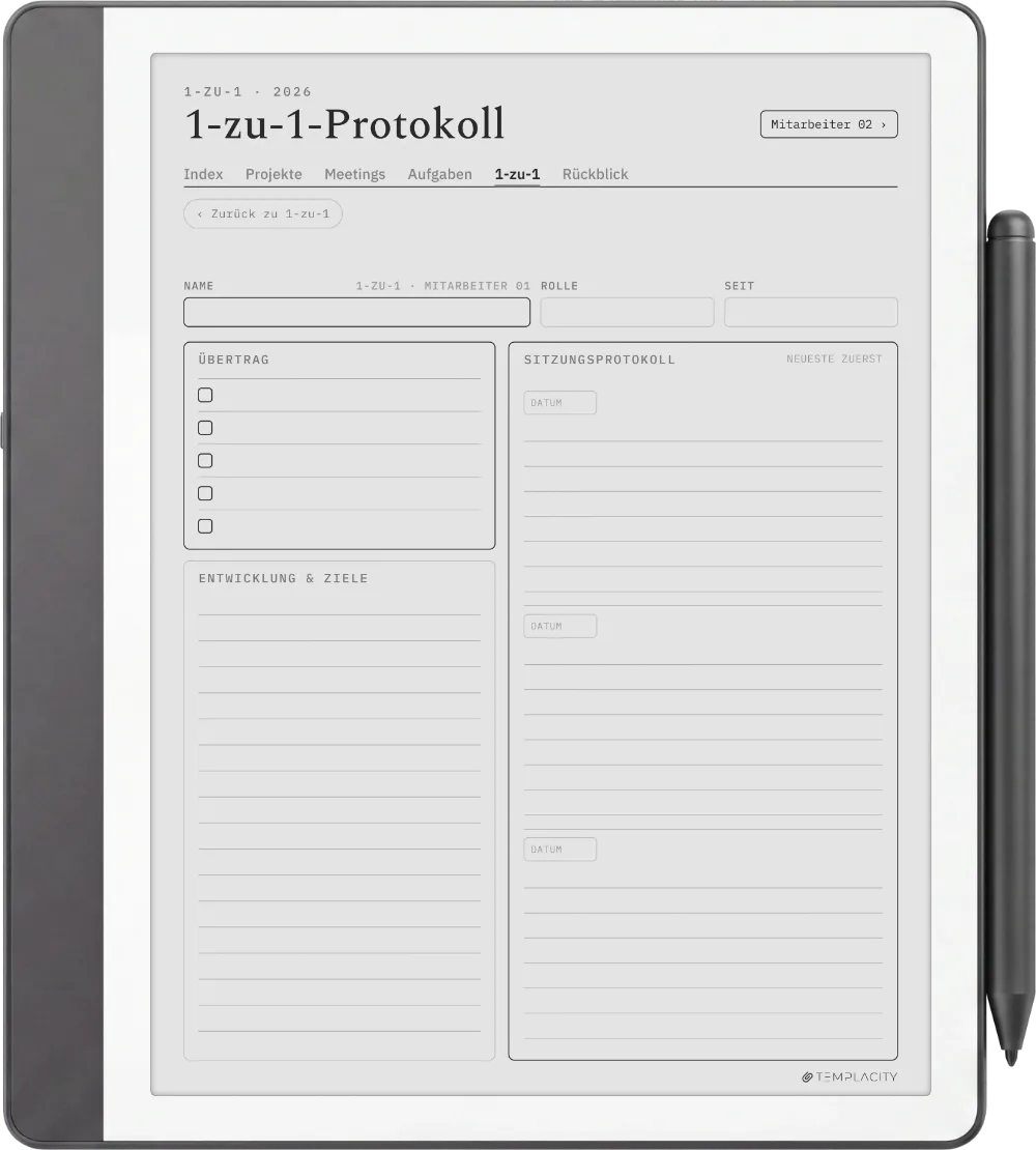 The Planner · Work Kindle Scribe Seite 5