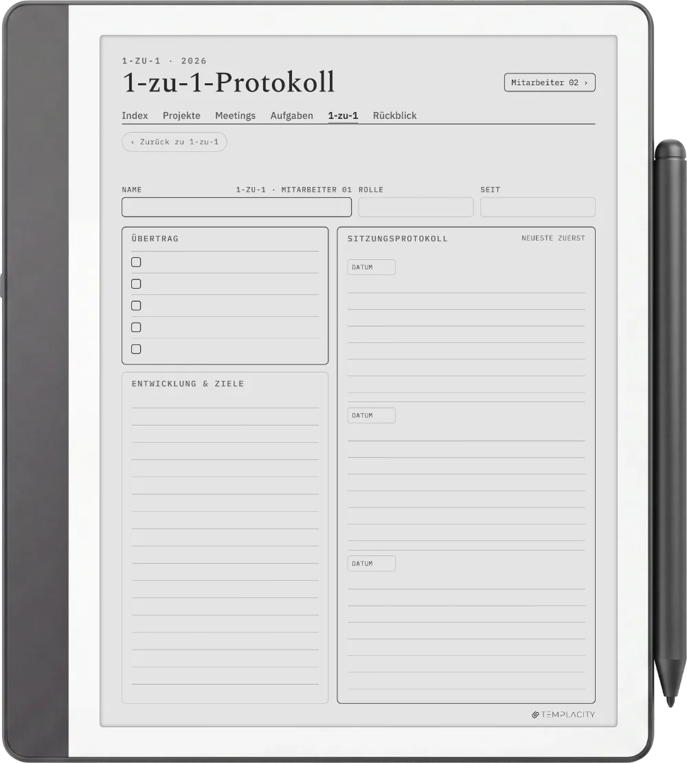 The Planner · Work Kindle Scribe Seite 5