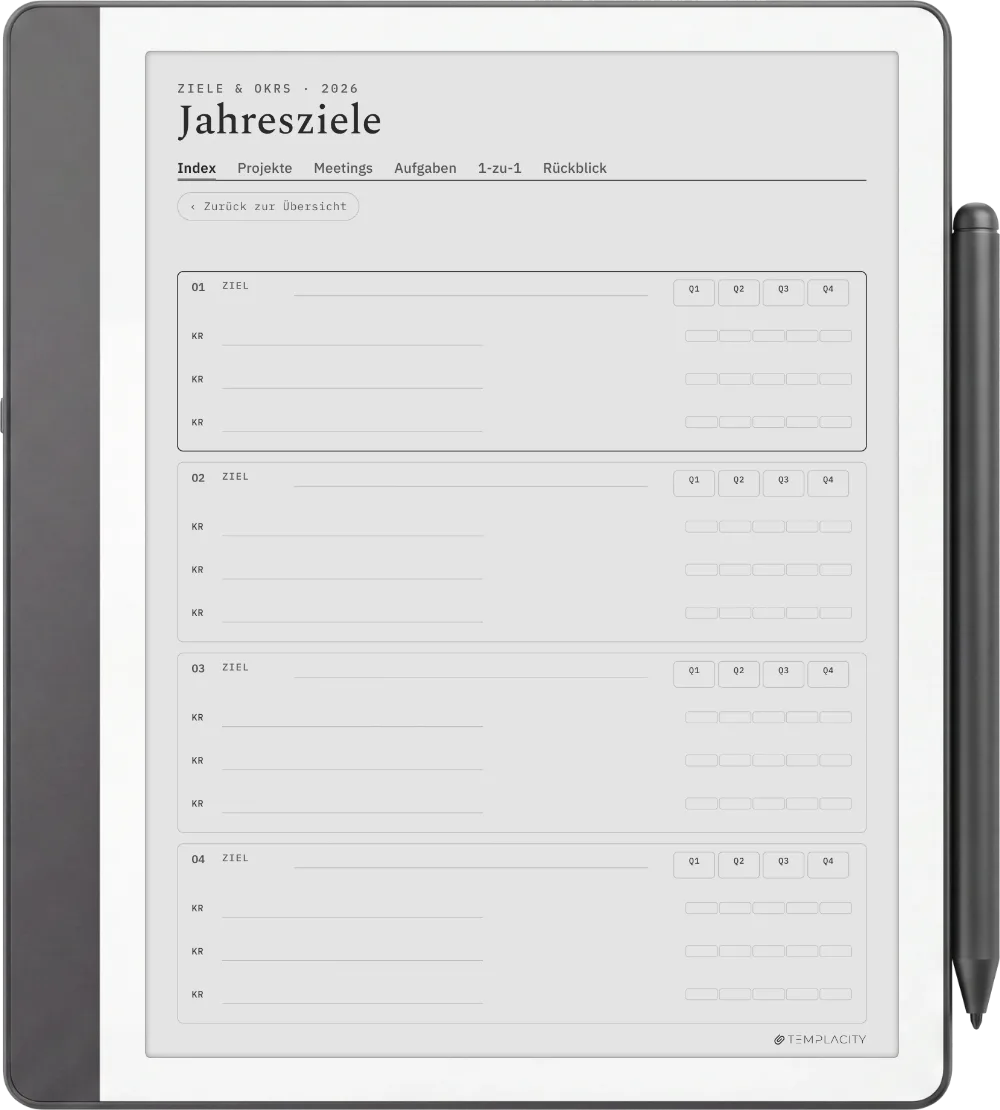 The Planner · Work Kindle Scribe Seite 4