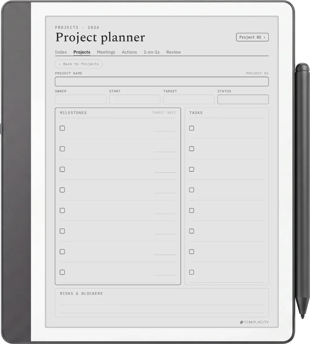 The Planner The Projects Dashboard