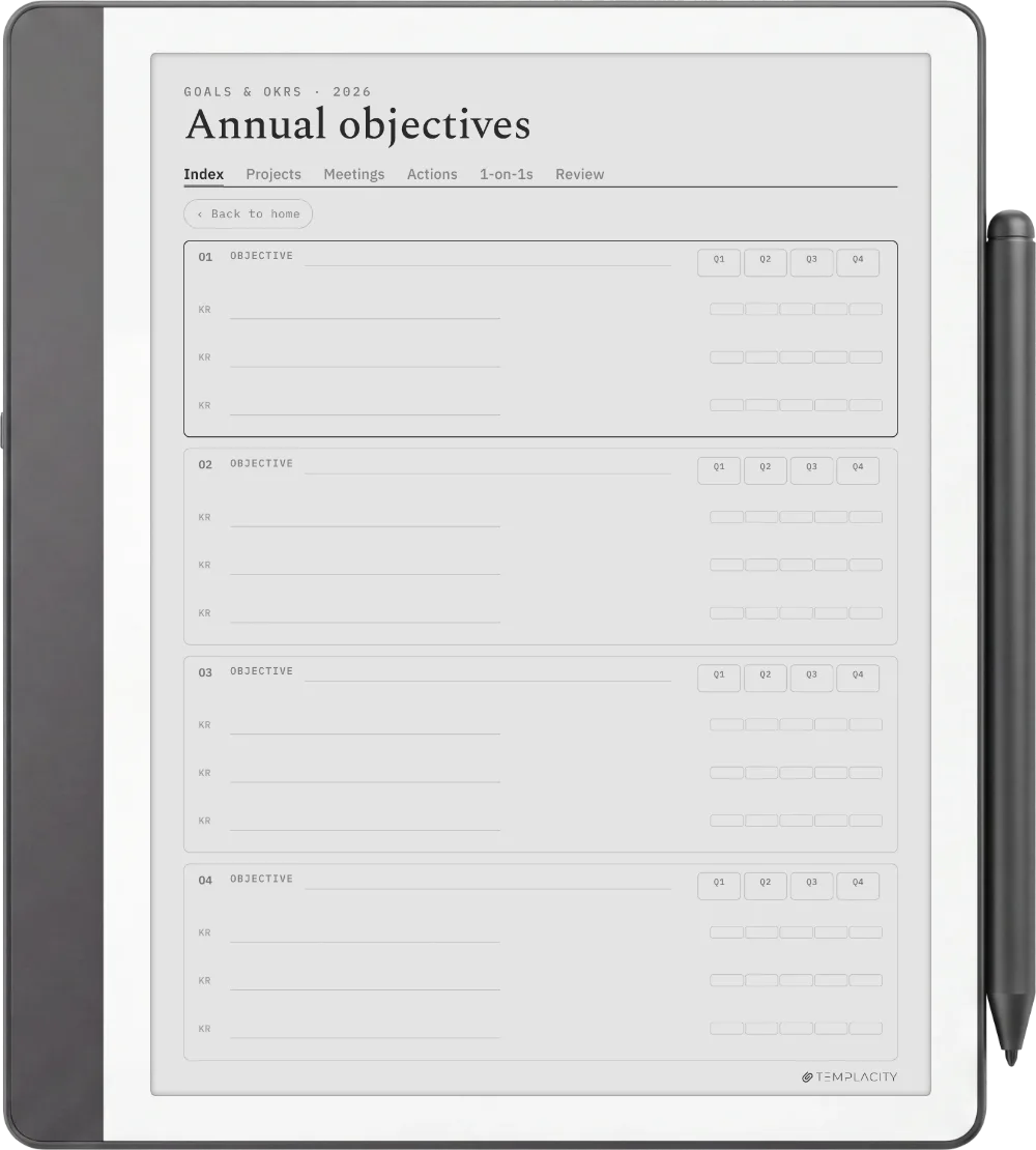 The Planner · Work Kindle Scribe page 4