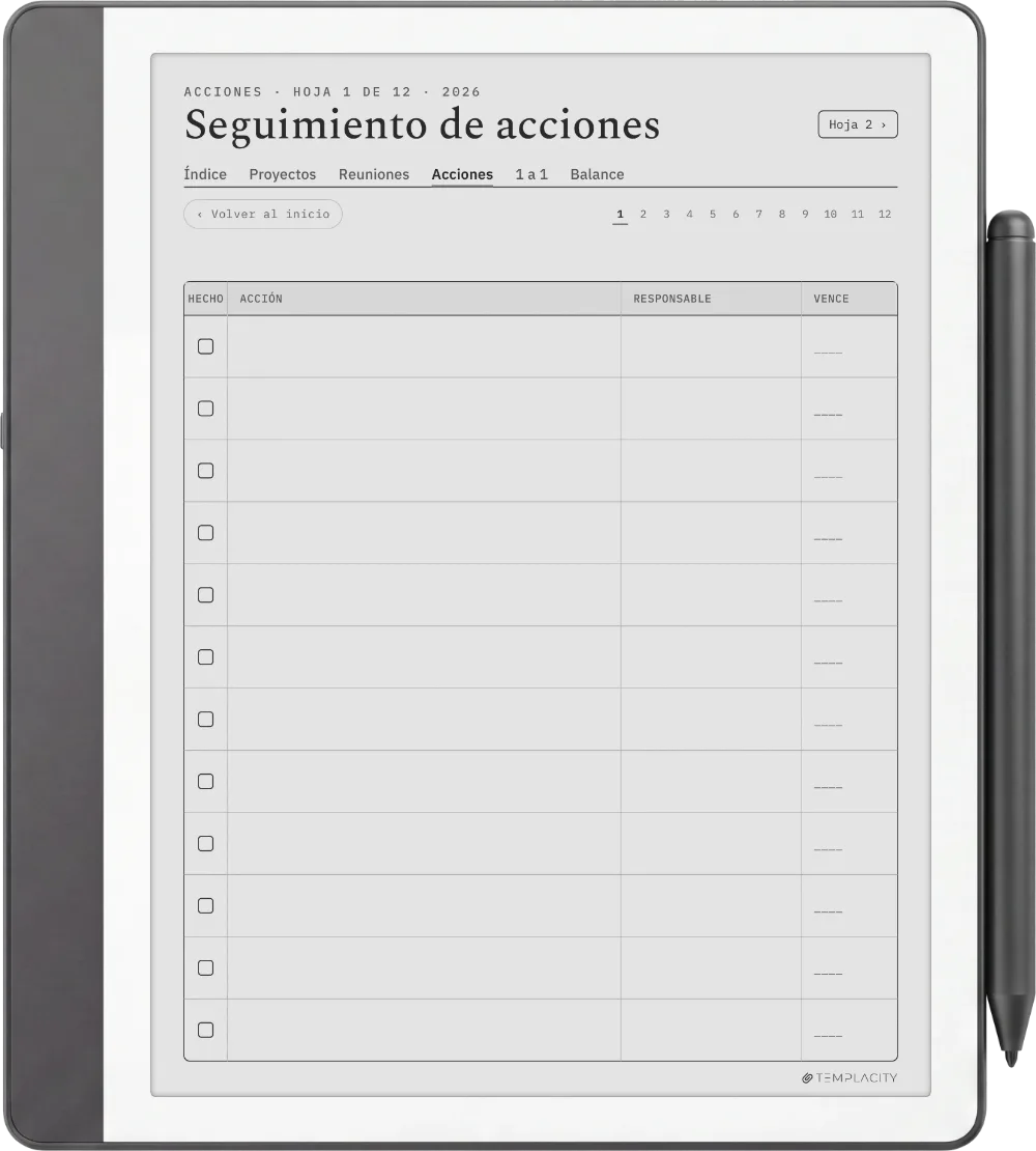 The Planner · Trabajo Kindle Scribe página 2