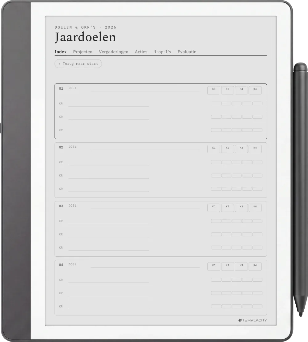 The Planner · Werk Kindle Scribe pagina 4