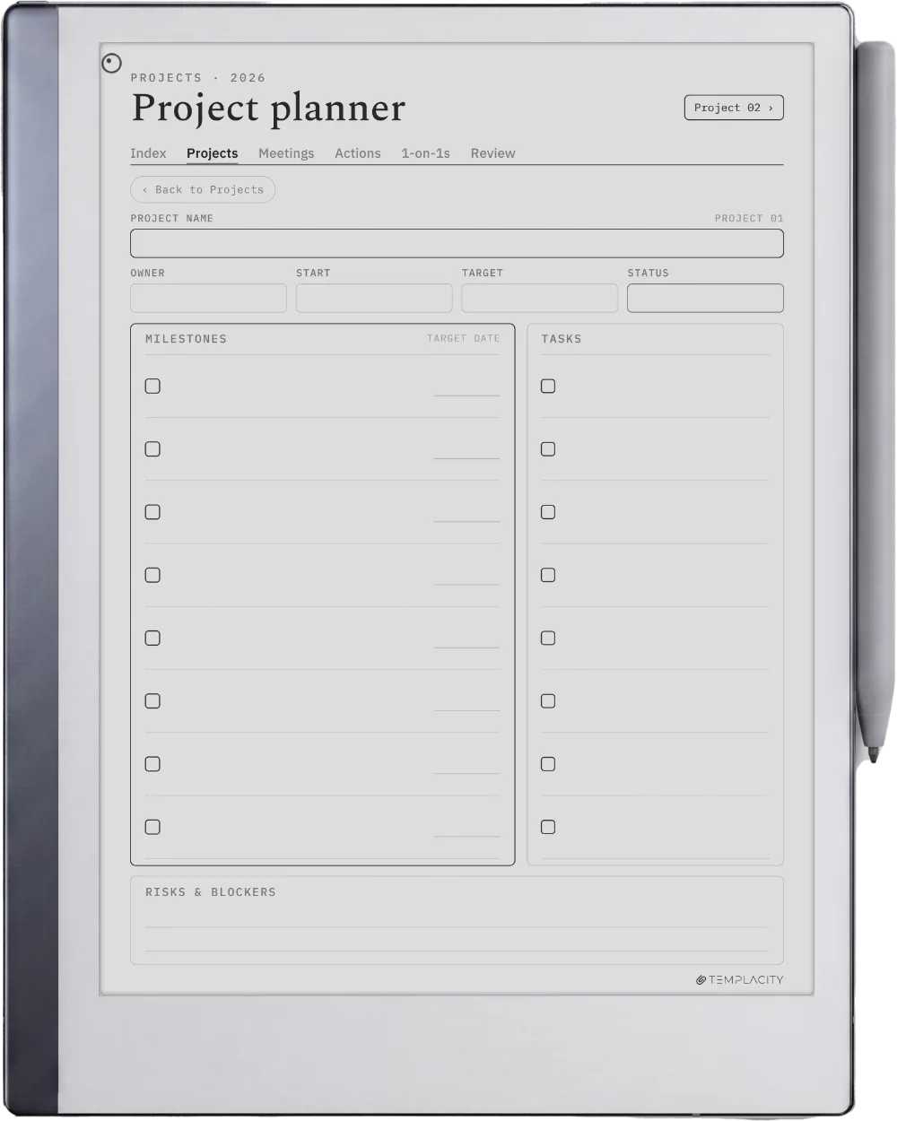 The Planner The Projects Dashboard