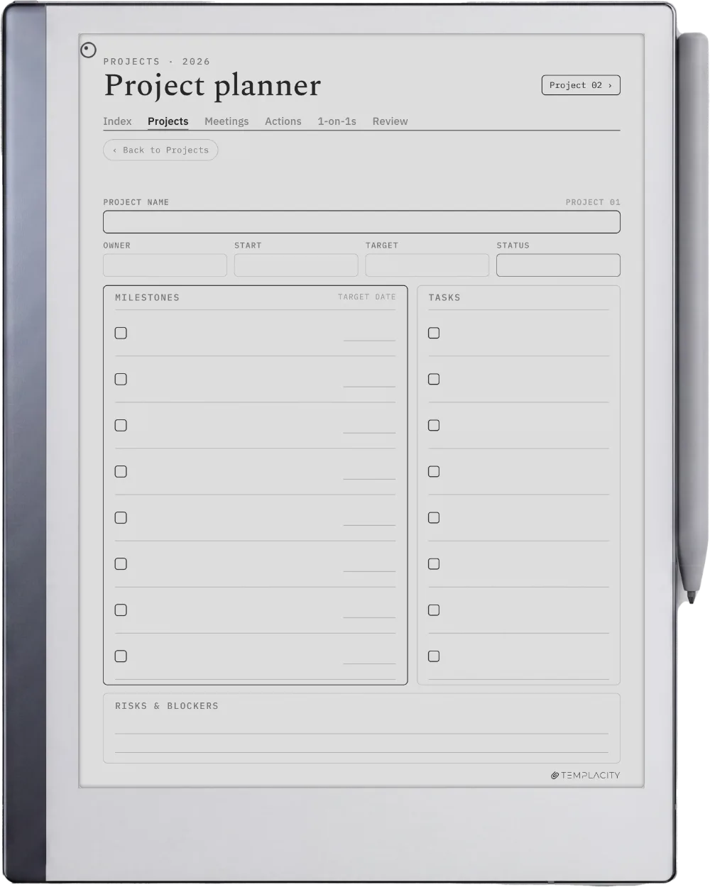 The Planner The Projects Dashboard