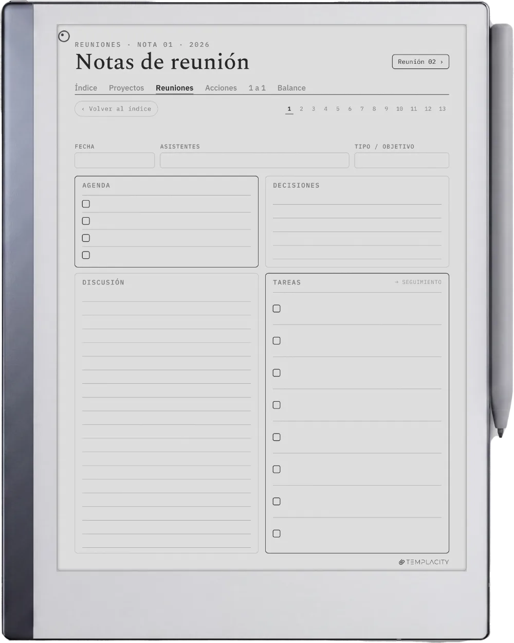 The Planner · Trabajo reMarkable 2 página 3