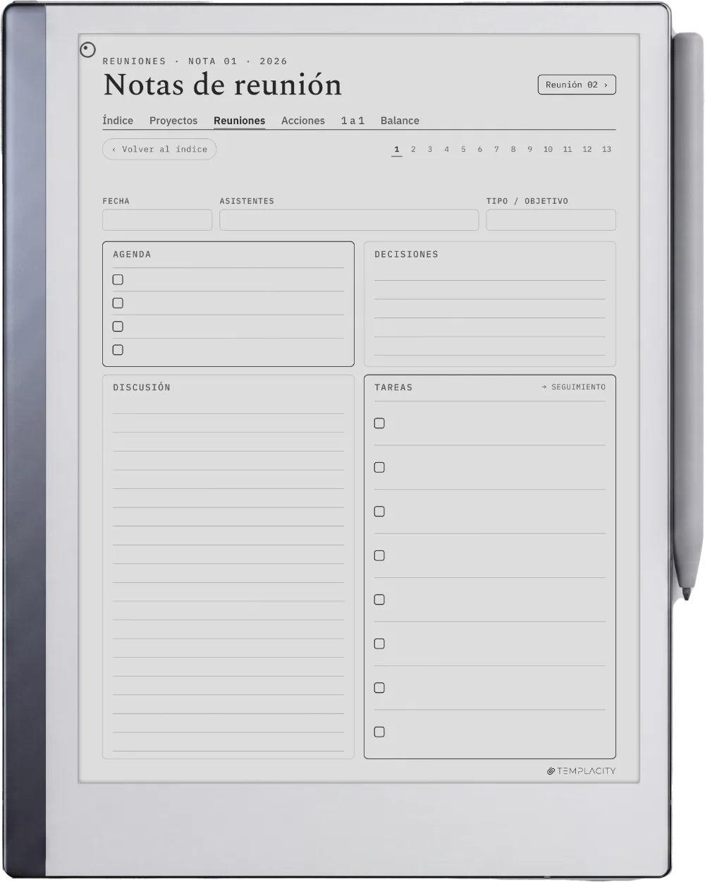 The Planner · Trabajo reMarkable 2 página 3