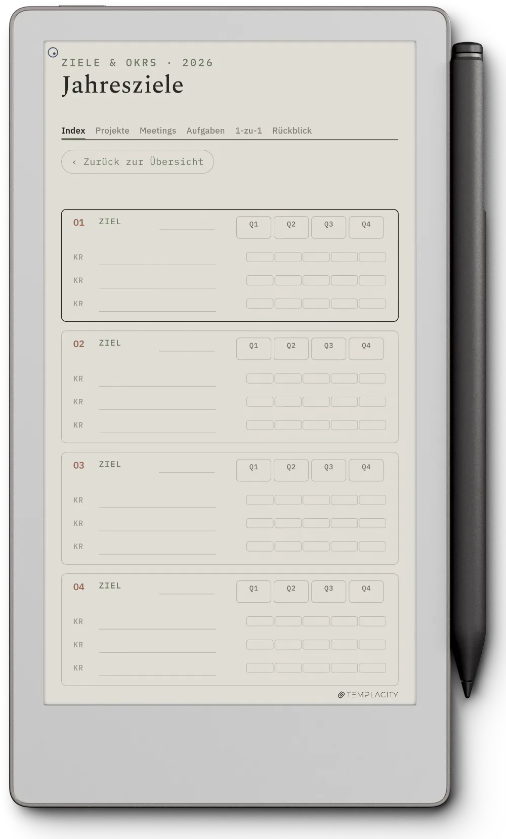 The Planner · Work reMarkable Paper Pro Move Seite 4
