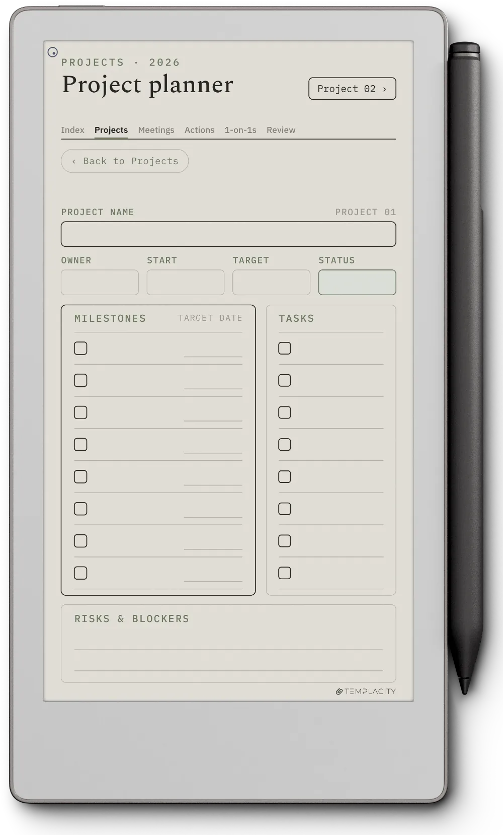 The Planner The Projects Dashboard
