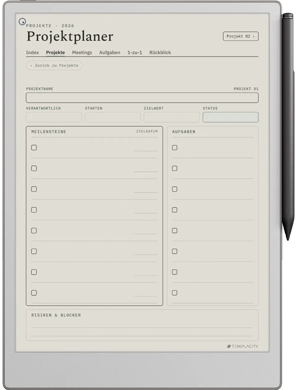 Der Planer: Das Projekt-Dashboard