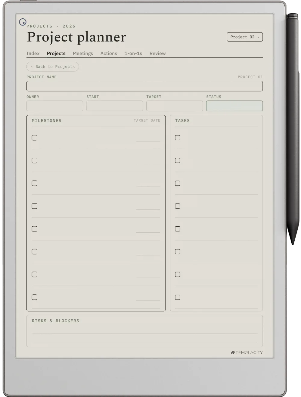 The Planner The Projects Dashboard