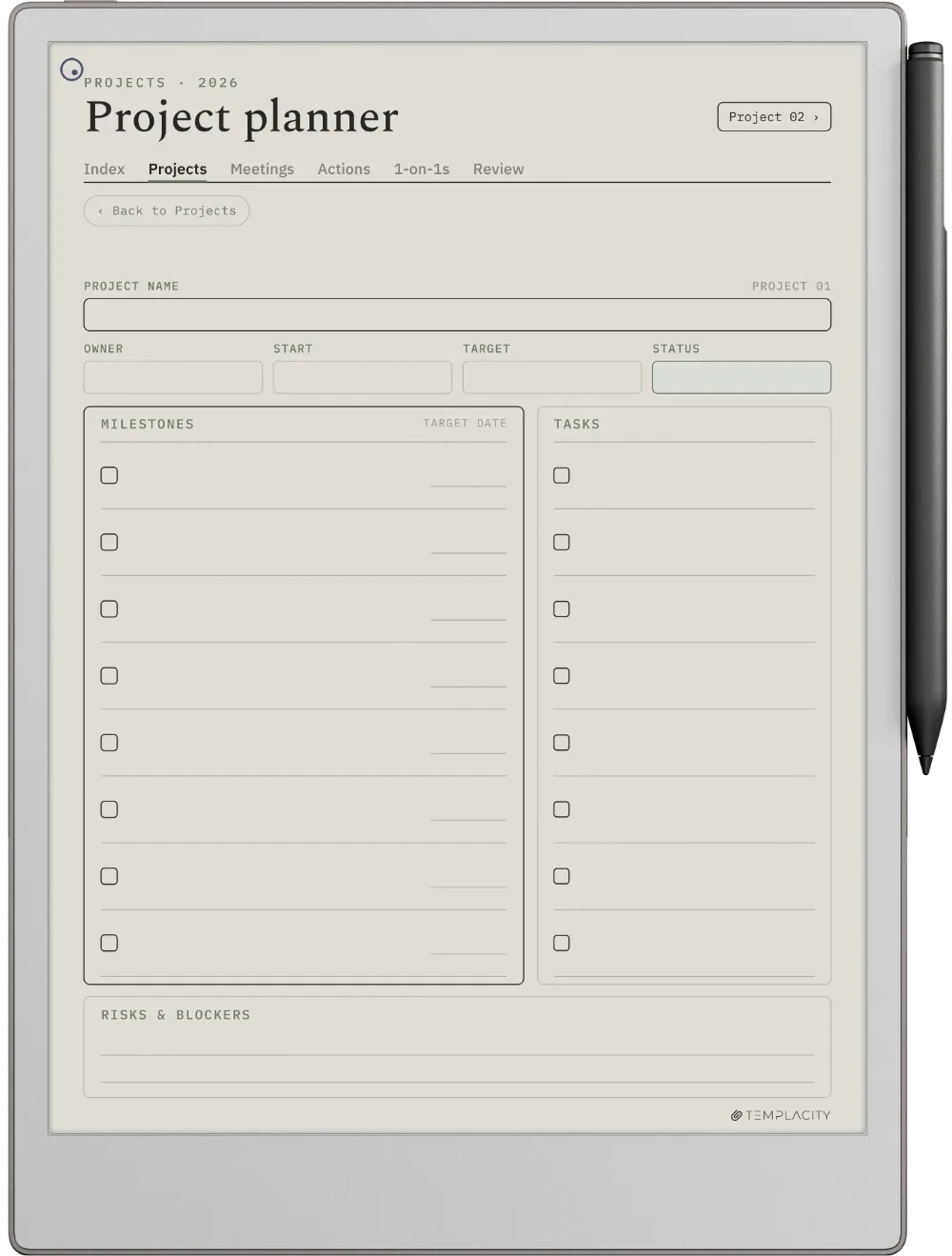 The Planner The Projects Dashboard