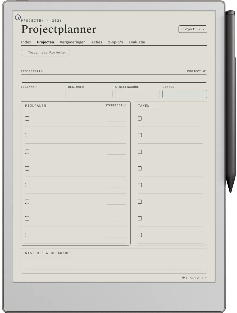 The Planner Het projectendashboard