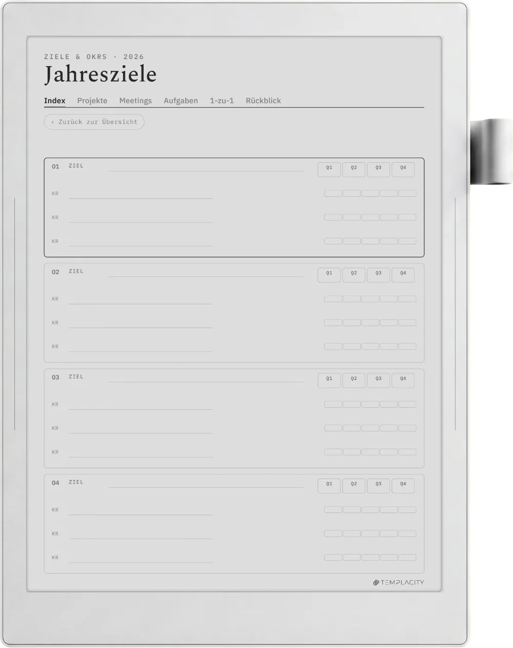 The Planner · Work Supernote Manta Seite 4