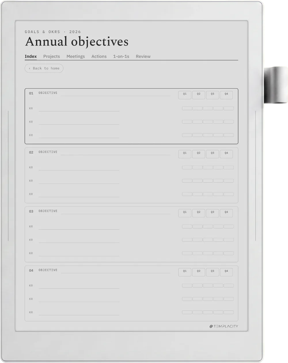 The Planner · Work Supernote Manta page 4