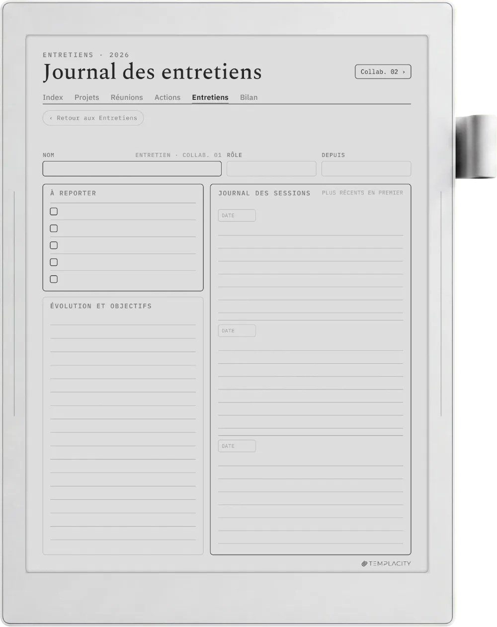 The Planner · Work Supernote Manta page 5