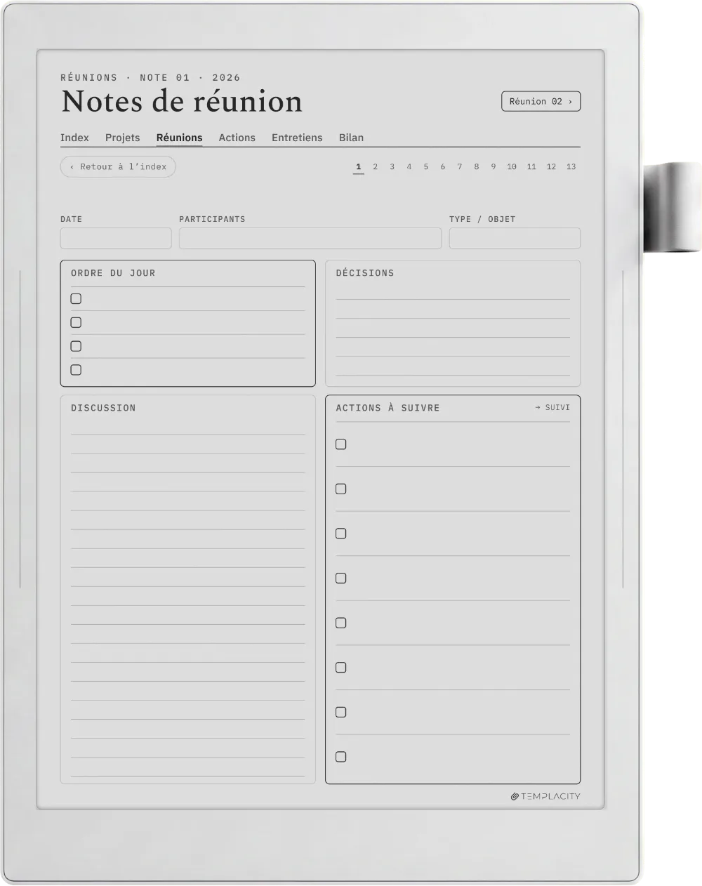 The Planner · Work Supernote Manta page 3