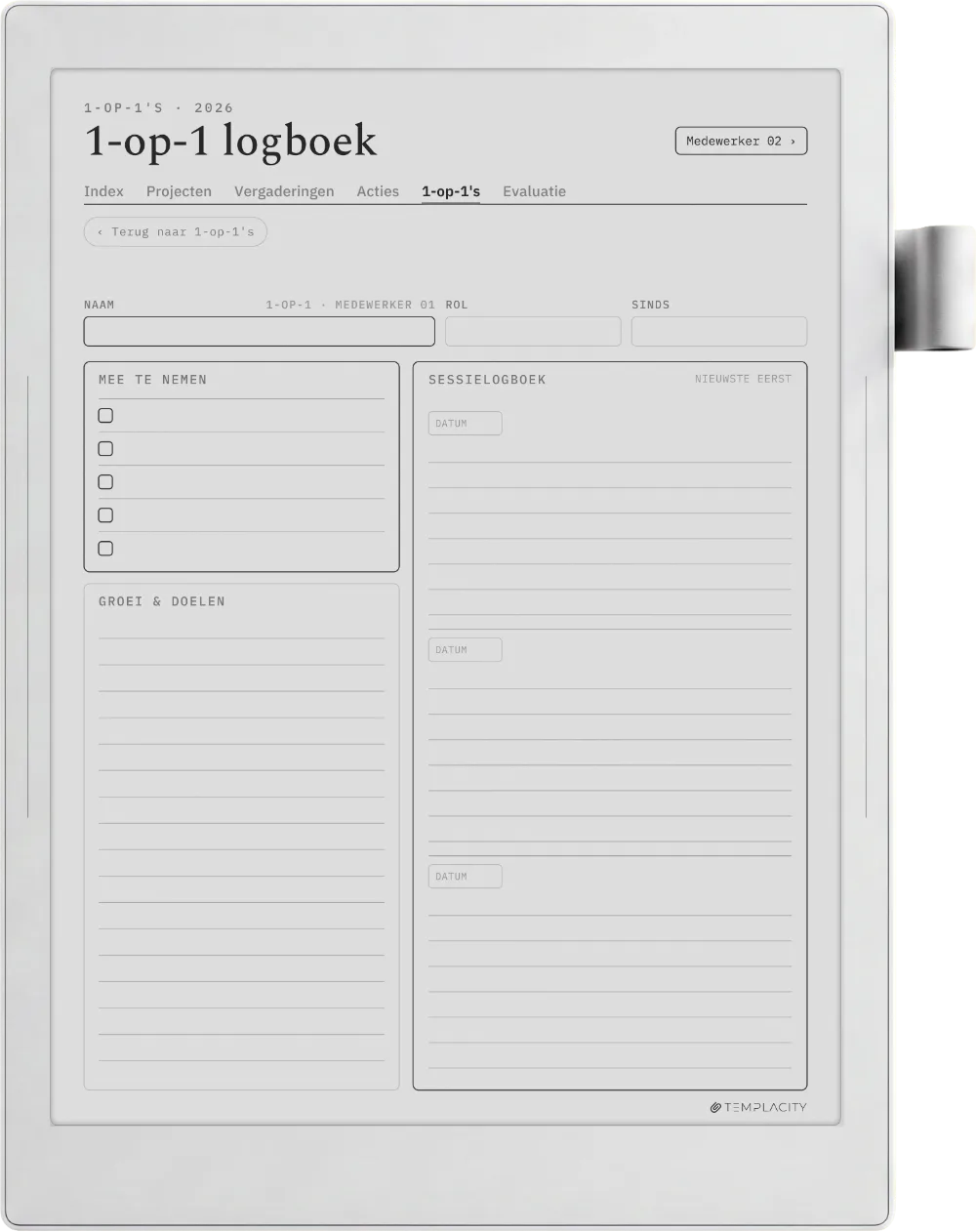 The Planner · Werk Supernote Manta pagina 5