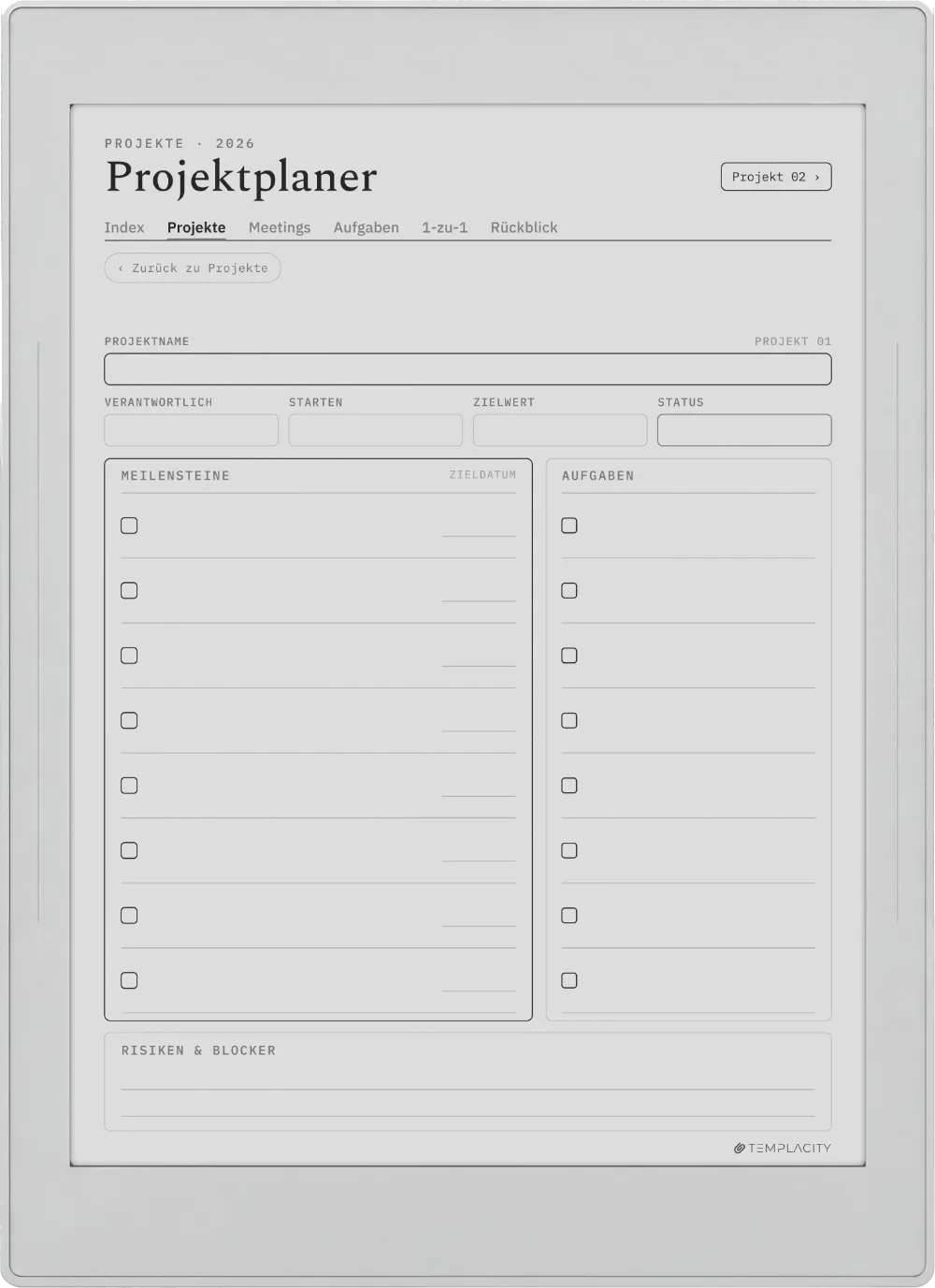 Der Planer: Das Projekt-Dashboard