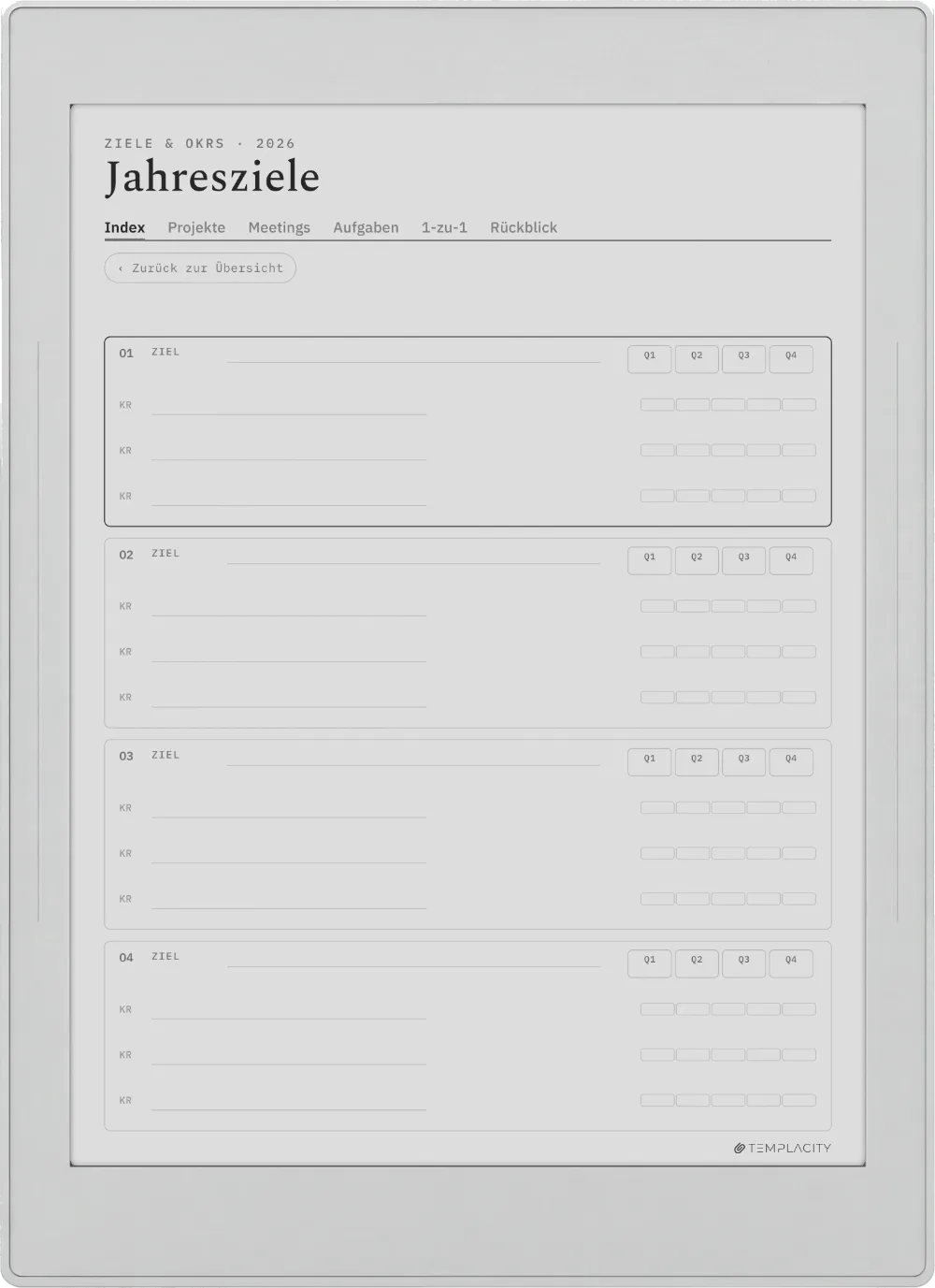 The Planner · Work Supernote Nomad Seite 4