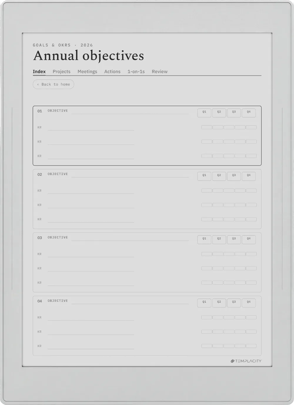 The Planner · Work Supernote Nomad page 4