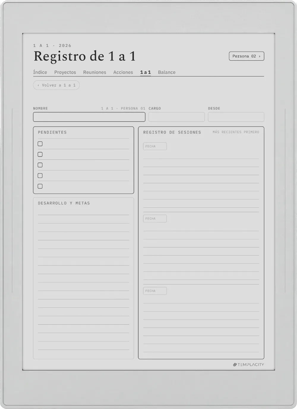 The Planner · Trabajo Supernote Nomad página 5