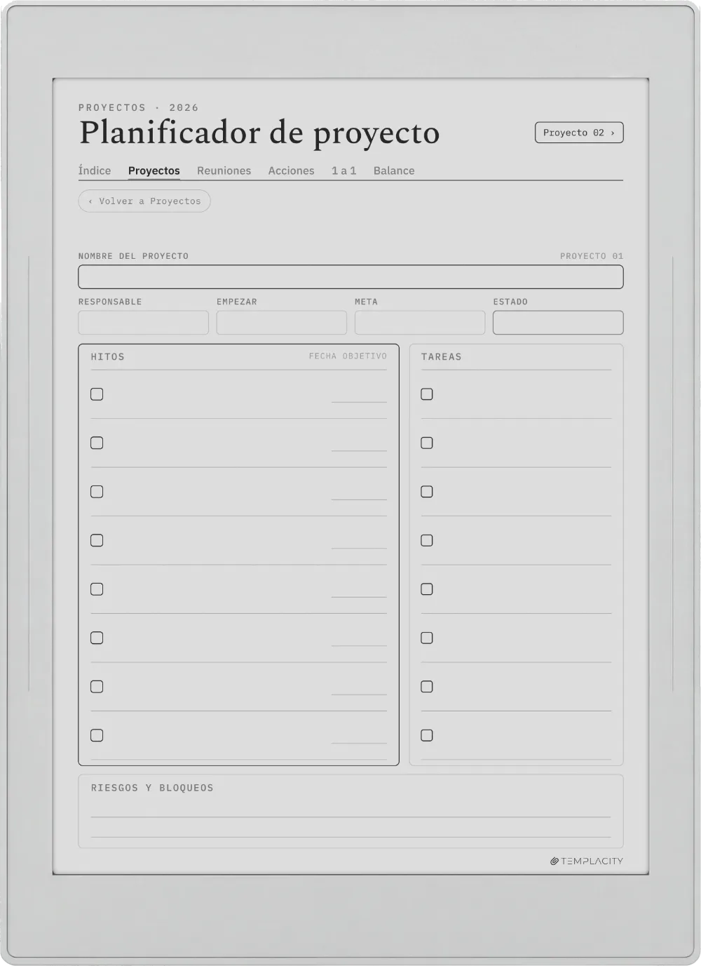 The Planner · Trabajo Supernote Nomad página 1