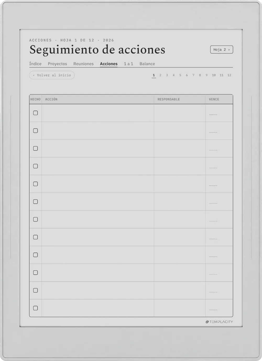 The Planner · Trabajo Supernote Nomad página 2