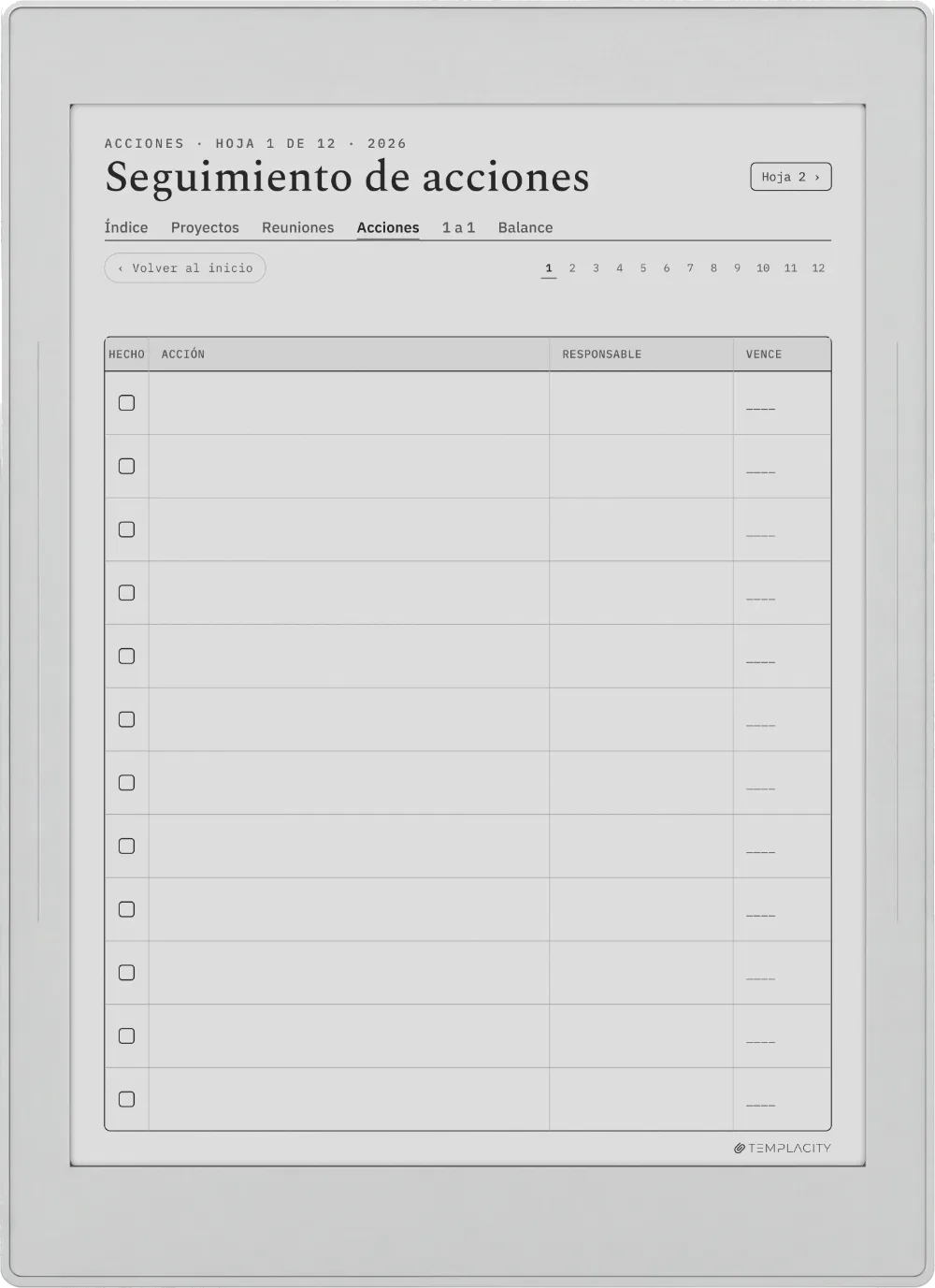 The Planner · Trabajo Supernote Nomad página 2