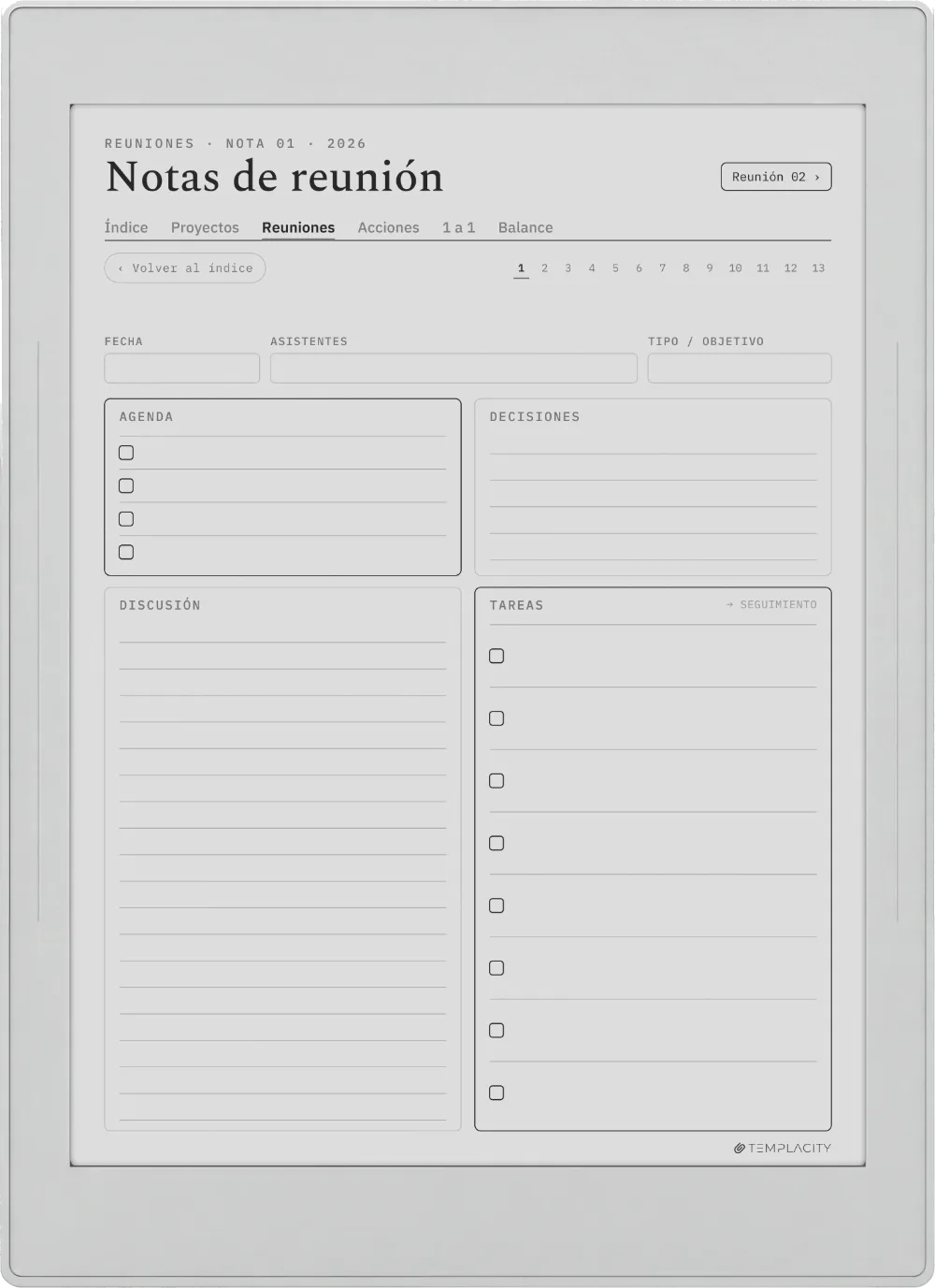 The Planner · Trabajo Supernote Nomad página 3
