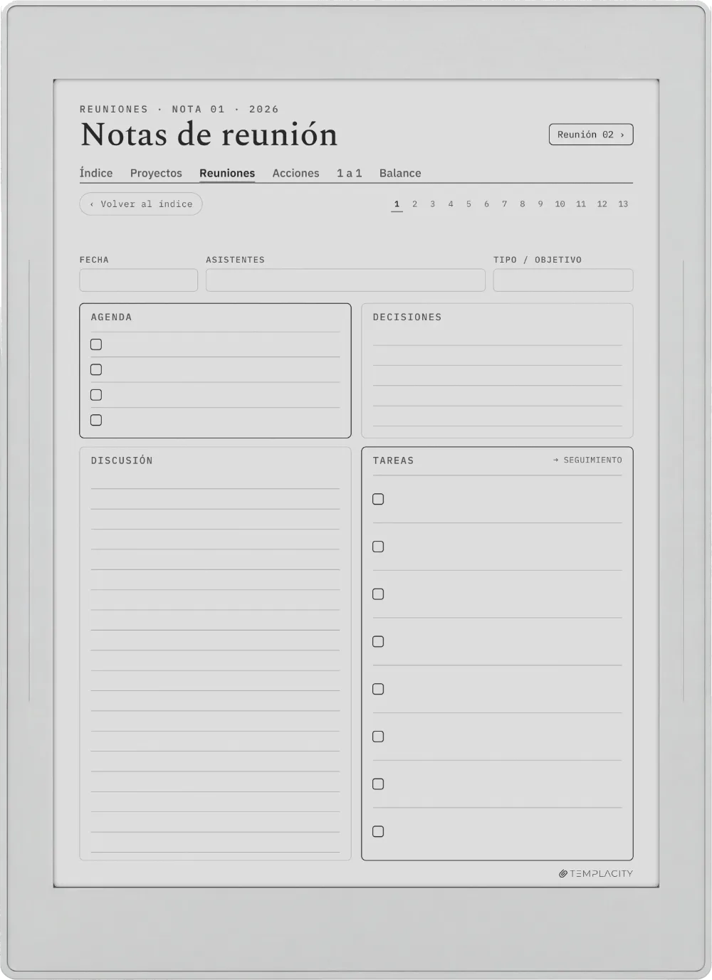 The Planner · Trabajo Supernote Nomad página 3