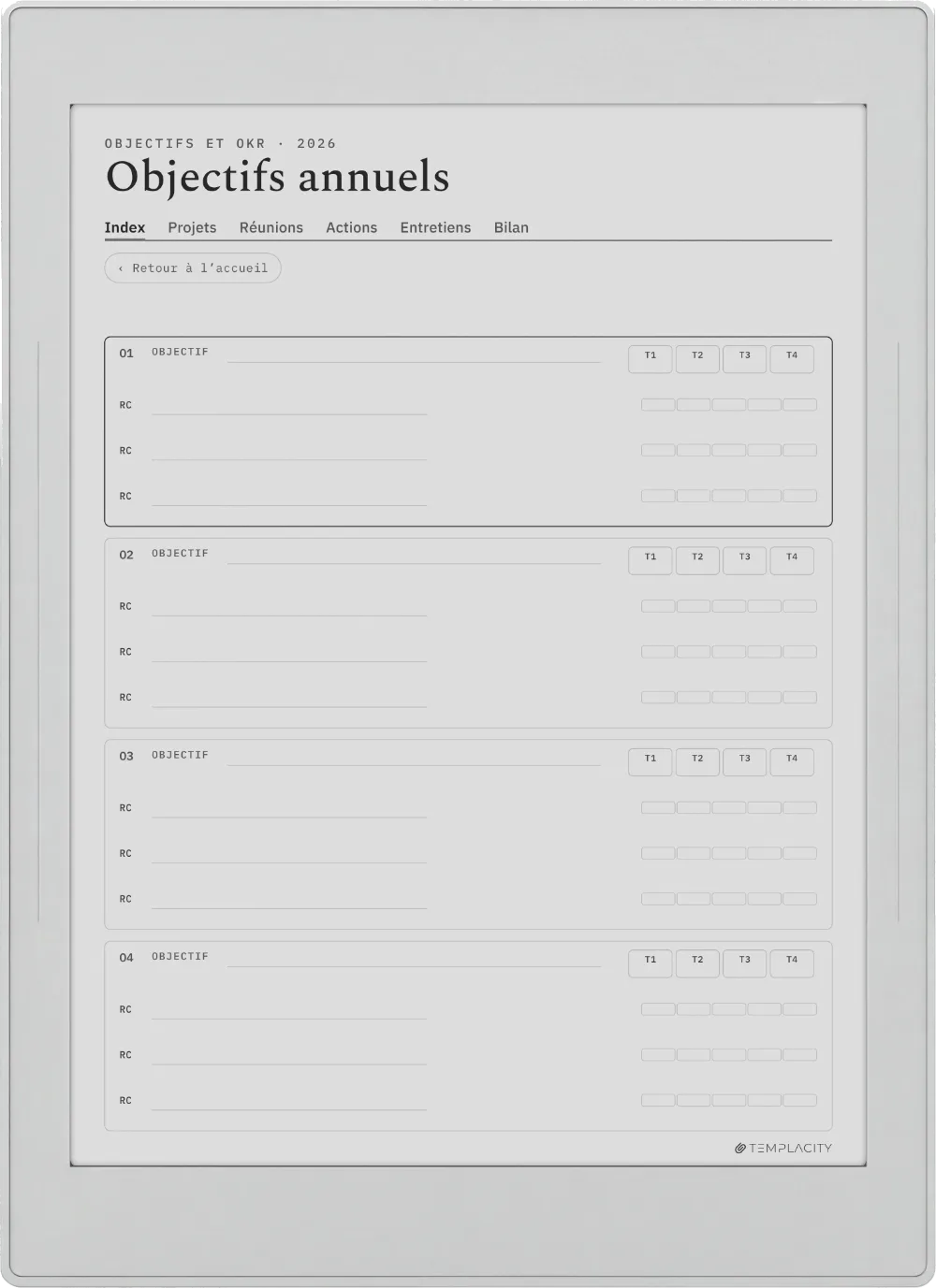 The Planner · Work Supernote Nomad page 4